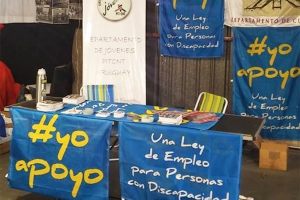 ‪ #‎YoApoyo una ley de empleo para personas con discapacidad tiene su stand en la Rural del Prado