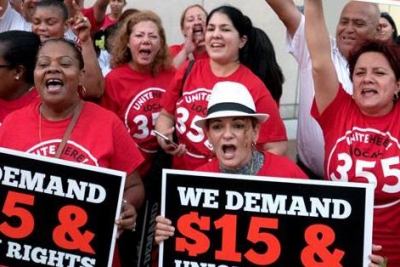 Sindicatos piden ante el Congreso de EE.UU un aumento del salario mínimo