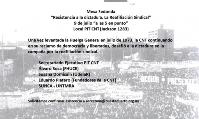 Mesa Redonda sobre la Resistencia a la dictadura