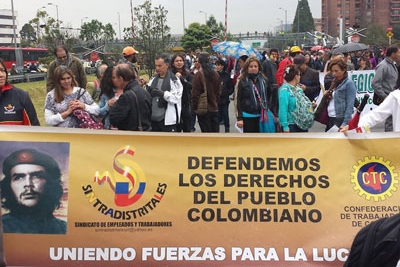 Trabajadores colombianos coordinan paro nacional