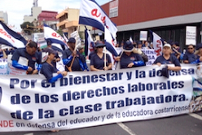 Costa Rica: Sindicatos del sector público convocan a marcha el 20 de agosto