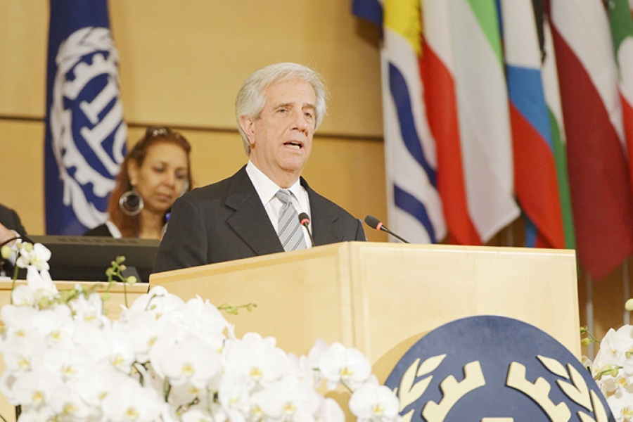 En Conferencia de OIT el presidente Vázquez defendió a ultranza la negociación colectiva