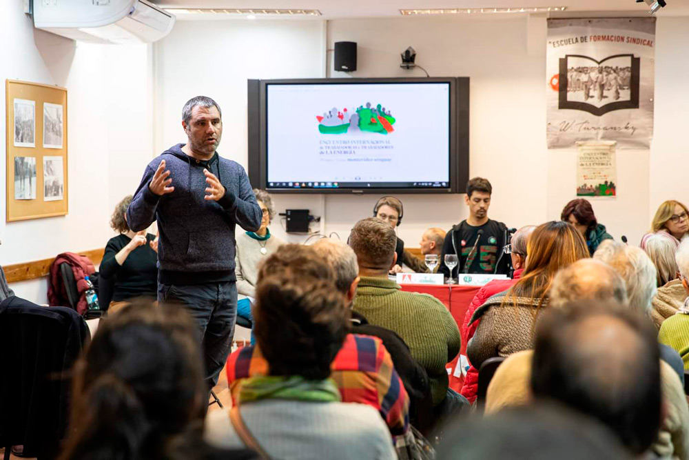 encuentro internacional de trabajadoras y trabajadores de la energía