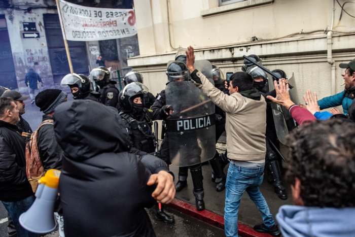 Represion policial, pesca