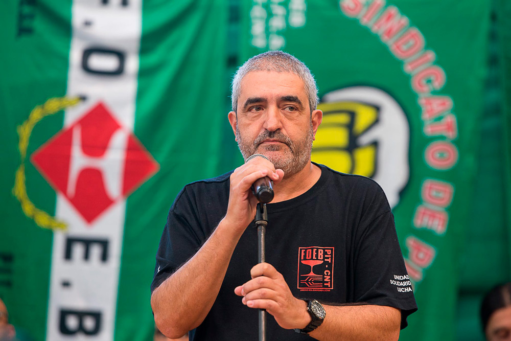 Fernando Ferreira, presidente de la Federación de Obreros y Empleados de Bebidas